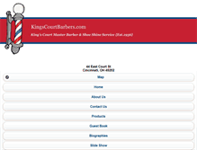 Tablet Screenshot of kingscourtbarbers.com